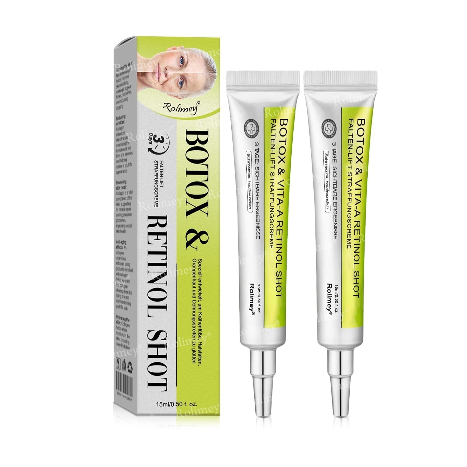 Rolimey® Retinol & Botox Shot -Straffende Gesichtscreme gegen Falten