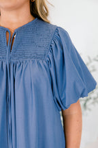 Something Good Dress, Blue Denim