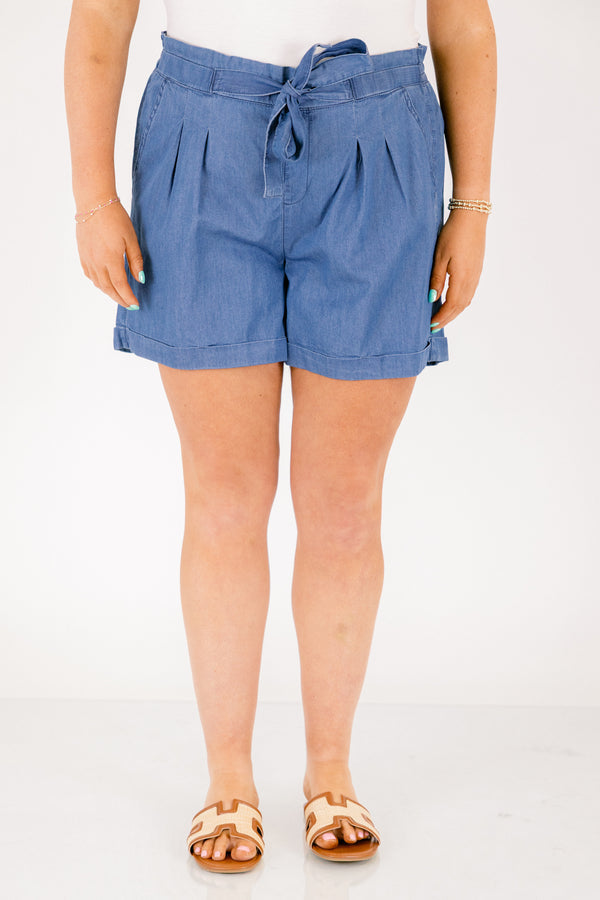 Shorts "Songbird", Blau