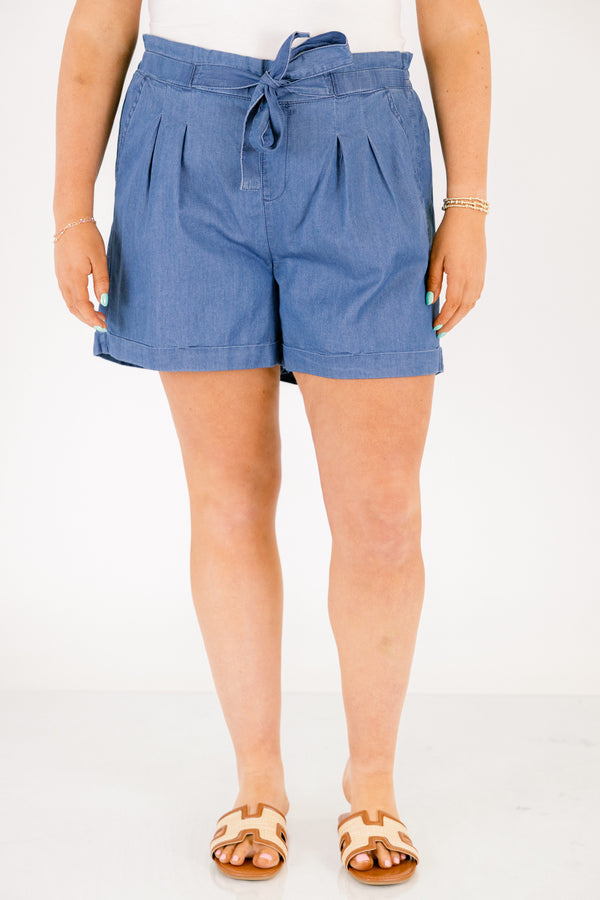 Shorts "Songbird", Blau