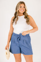 Shorts "Songbird", Blau