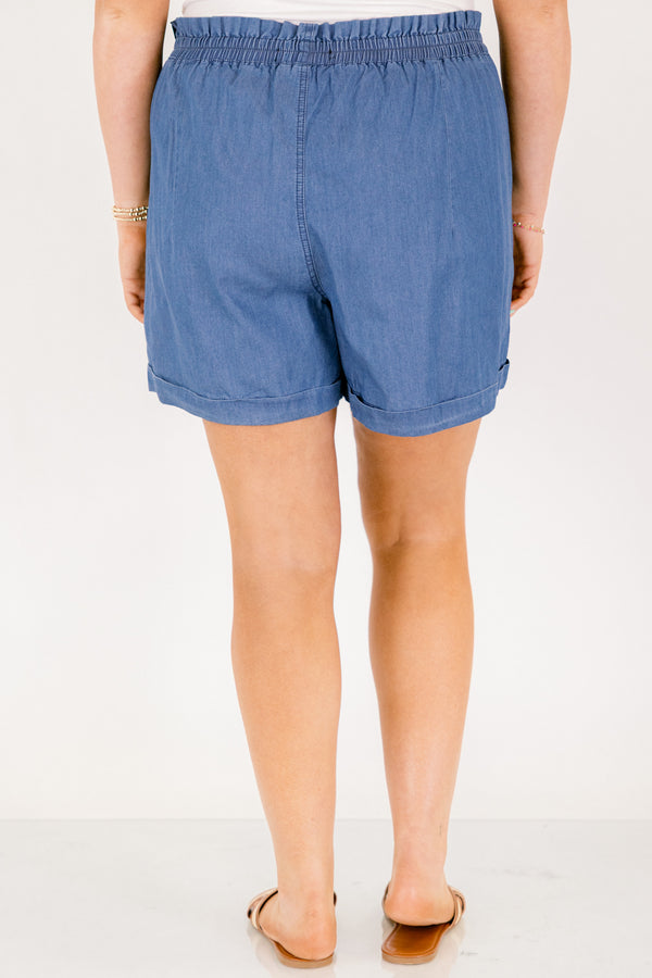 Shorts "Songbird", Blau