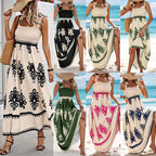 ✨2026 Fashion New 50% OFF💝Womens Casual Sleeveless Square Neck Floral Aline Smocked Dresses with Pockets
