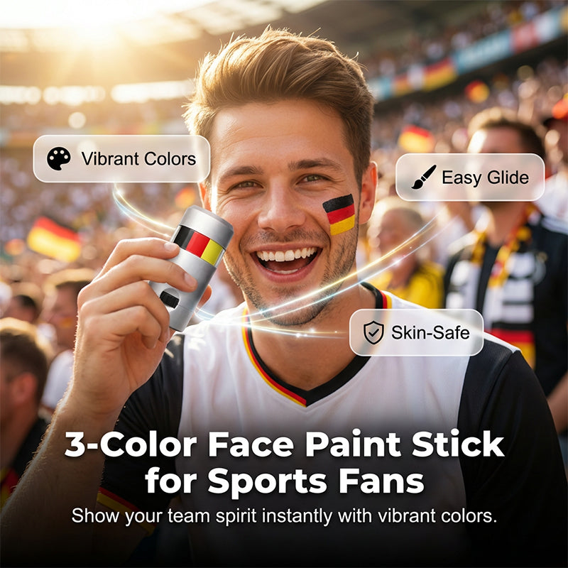 🏆2 zum Preis von 1🎉Gesichtsmalstift mit Nationalflagge für Sportfans⚽