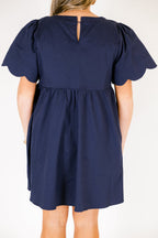 Süßes New Days Kleid, Marineblau