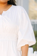 Das Kleid „Clear Choice“, Weiß