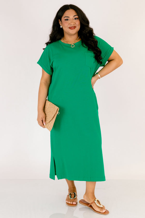 The Done Deal Dress, Kelly Green