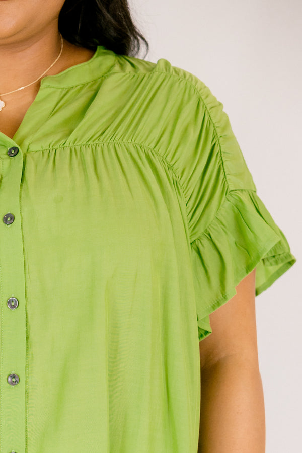 The Misfortunes Of Life Top, Green
