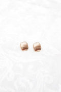 The Uptown Square Studs, Gold