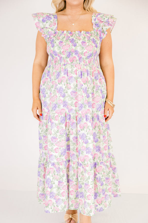 The Wildflower's Song Maxi Dress, Pink Lilac Mix