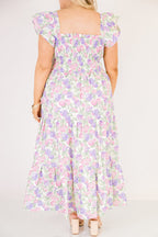 The Wildflower's Song Maxi Dress, Pink Lilac Mix