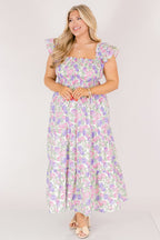 The Wildflower's Song Maxi Dress, Pink Lilac Mix