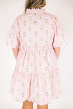 Through The Arbor Dress, Pink Stripe
