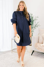 Truth Be Told Dress, Navy