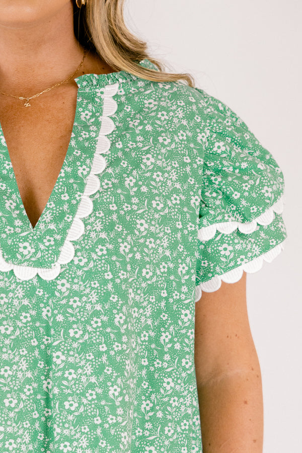 What Do I Mean Top, Green